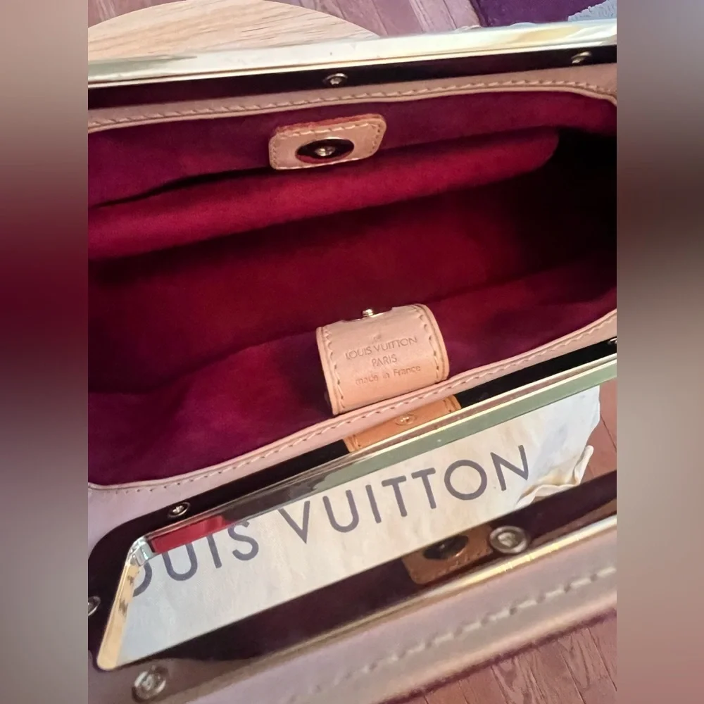 Louis Vuitton Multicolor Monogram Canvas Shoulder Bag with Tan Trim